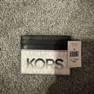 Michael Kors Black and White Card Holder
